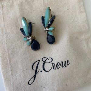 Jcrew Split-stone Flower Earrings